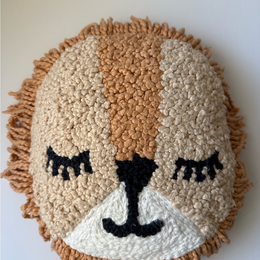 Adorable Crane Baby Lion Plush Pillow for Kids